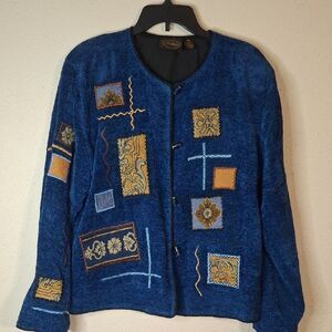 Allure Blue Knit Jacket size XL